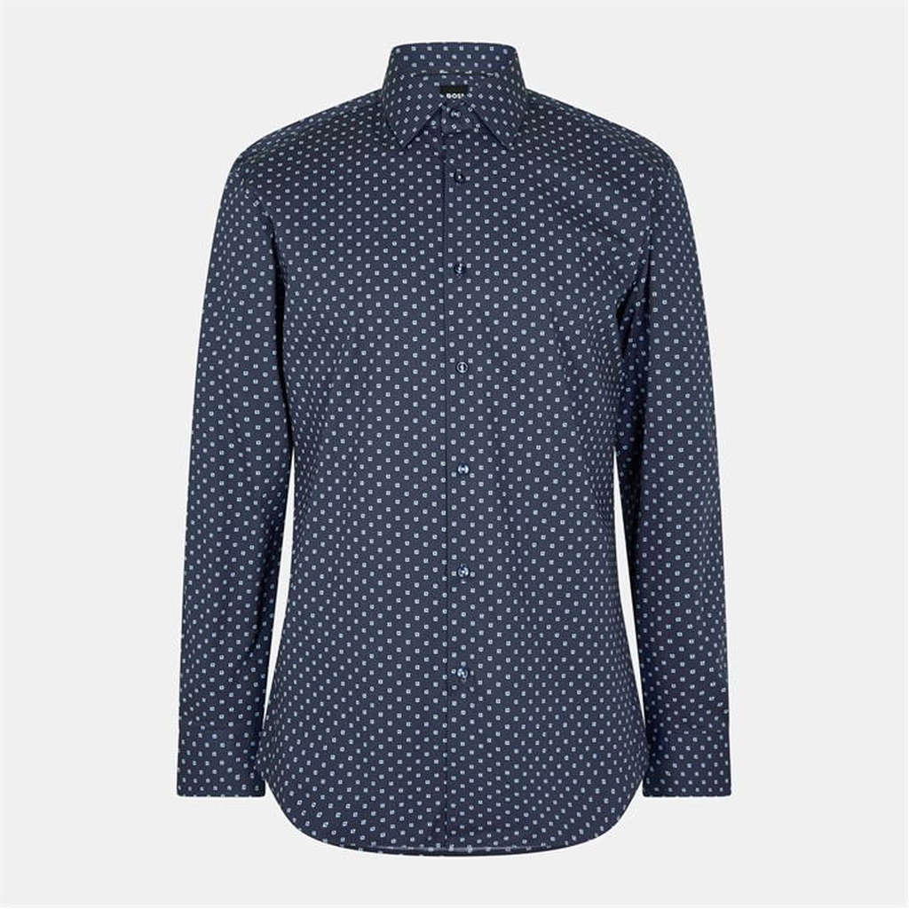 Hugo Boss H-Hank-Kent-C1-214 10264142 01 Plain Shirt Mens - White